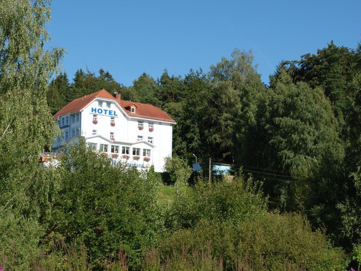 Waldhotel & Restaurant Bergschlosschen Hetzdorf Exterior foto